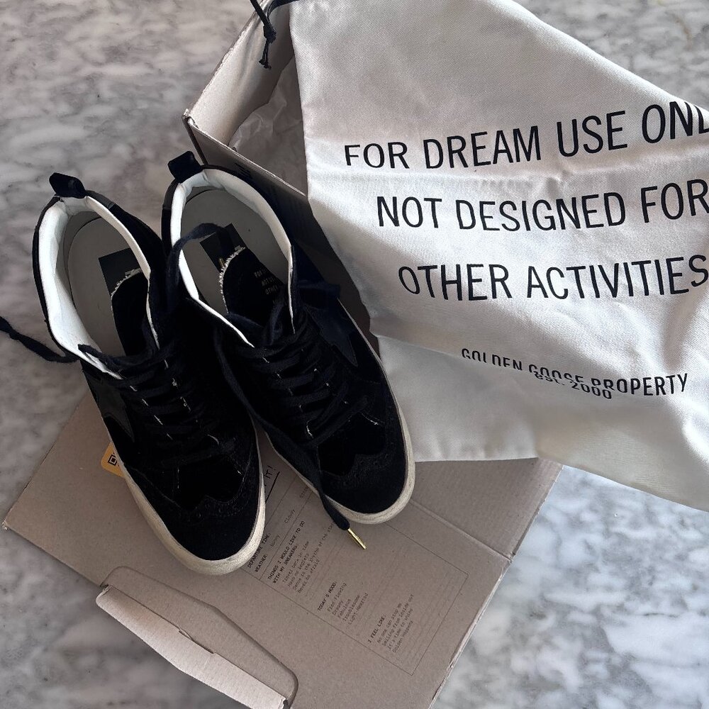 Golden Goose Mid-Star Suede Black | Great Condition